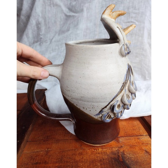 Vintage chicken Pottery pitcher,Kitchen Pottery - Picture 7 of 8